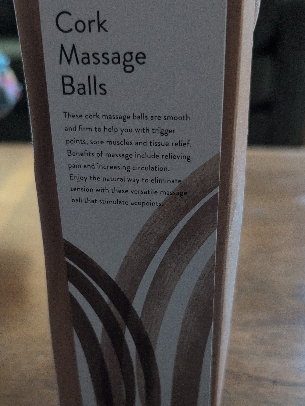 NEW Cork Massage Balls, 3-pack